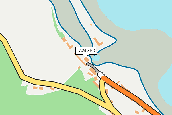 TA24 8PD map - OS OpenMap – Local (Ordnance Survey)