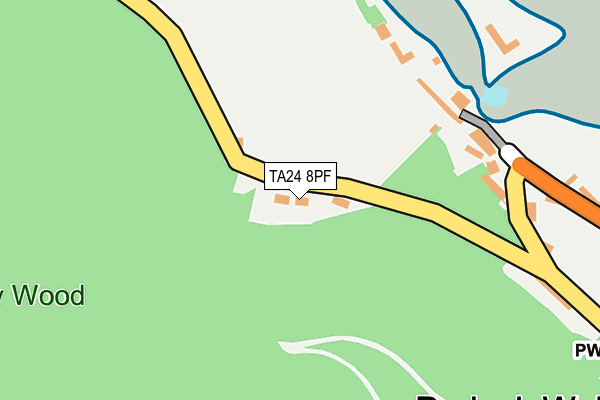 TA24 8PF map - OS OpenMap – Local (Ordnance Survey)