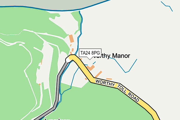 TA24 8PG map - OS OpenMap – Local (Ordnance Survey)