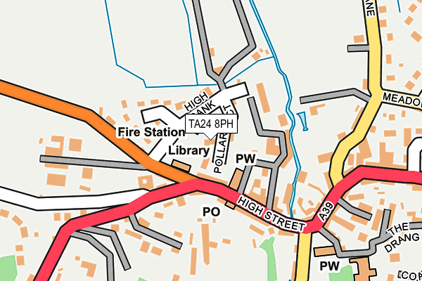 TA24 8PH map - OS OpenMap – Local (Ordnance Survey)