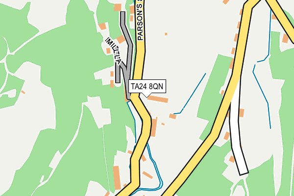 TA24 8QN map - OS OpenMap – Local (Ordnance Survey)