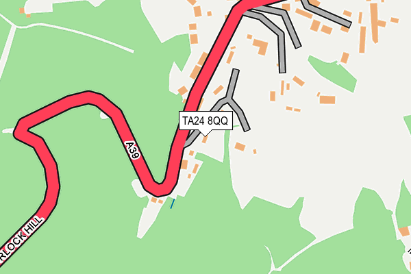 TA24 8QQ map - OS OpenMap – Local (Ordnance Survey)