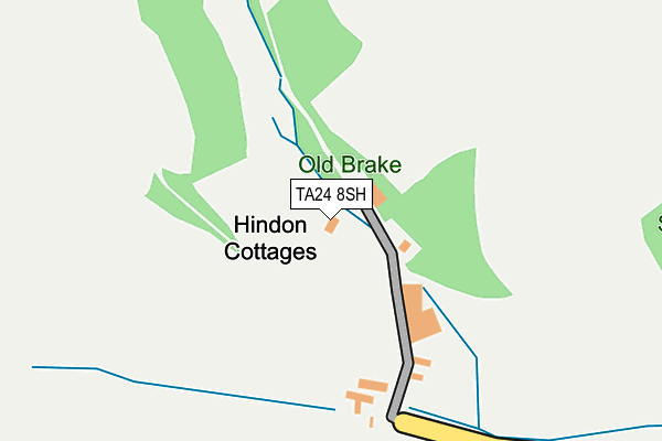 TA24 8SH map - OS OpenMap – Local (Ordnance Survey)