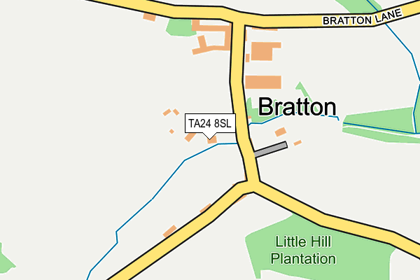 TA24 8SL map - OS OpenMap – Local (Ordnance Survey)