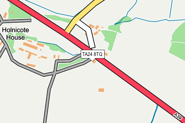 TA24 8TQ map - OS OpenMap – Local (Ordnance Survey)