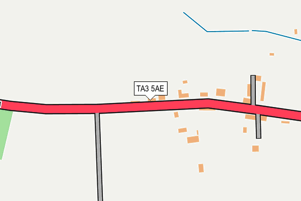 TA3 5AE map - OS OpenMap – Local (Ordnance Survey)
