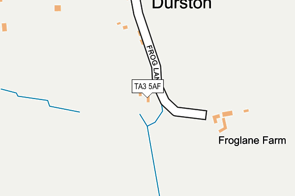 TA3 5AF map - OS OpenMap – Local (Ordnance Survey)