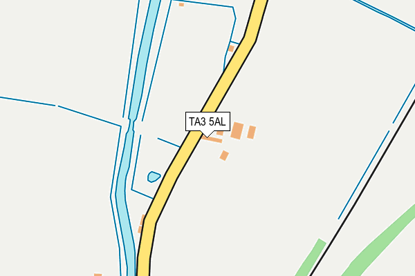 TA3 5AL map - OS OpenMap – Local (Ordnance Survey)