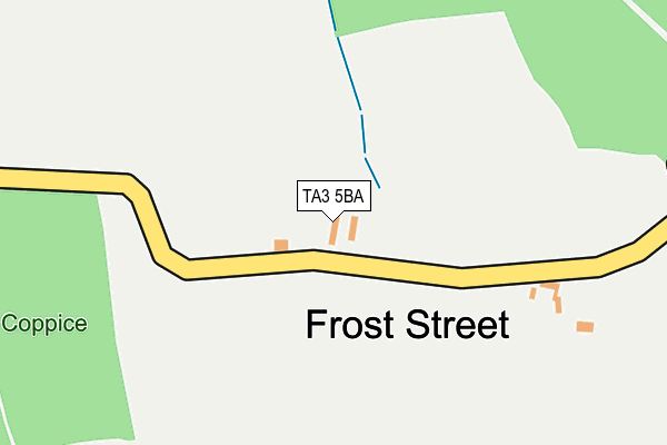 TA3 5BA map - OS OpenMap – Local (Ordnance Survey)