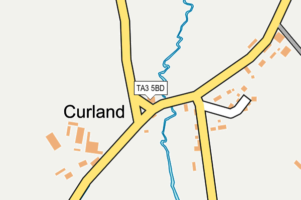 TA3 5BD map - OS OpenMap – Local (Ordnance Survey)