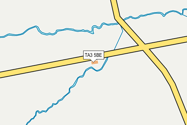 TA3 5BE map - OS OpenMap – Local (Ordnance Survey)