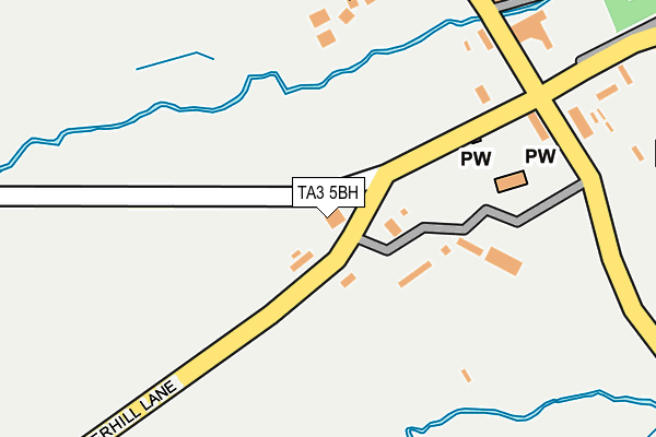 TA3 5BH map - OS OpenMap – Local (Ordnance Survey)