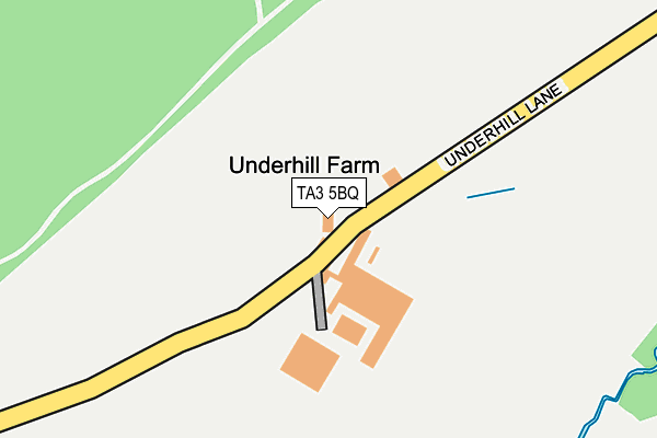 TA3 5BQ map - OS OpenMap – Local (Ordnance Survey)