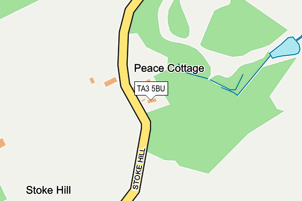 TA3 5BU map - OS OpenMap – Local (Ordnance Survey)