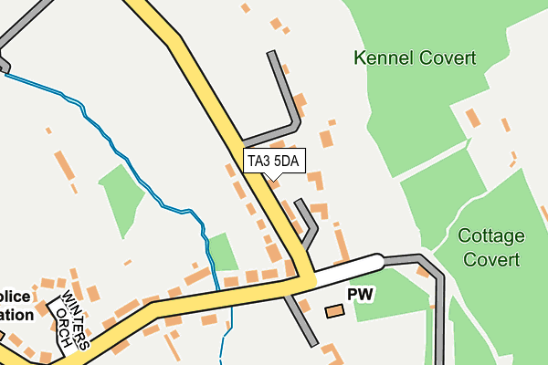 TA3 5DA map - OS OpenMap – Local (Ordnance Survey)