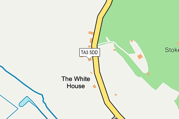 TA3 5DD map - OS OpenMap – Local (Ordnance Survey)