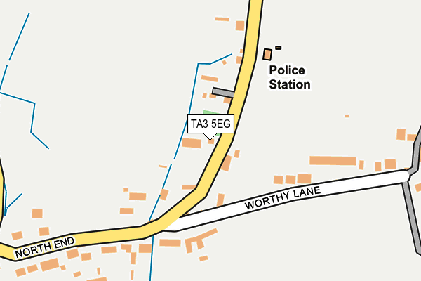 TA3 5EG map - OS OpenMap – Local (Ordnance Survey)