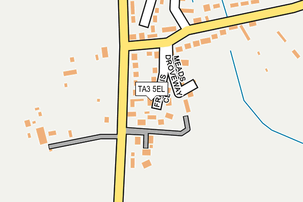 TA3 5EL map - OS OpenMap – Local (Ordnance Survey)