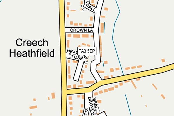 TA3 5EP map - OS OpenMap – Local (Ordnance Survey)