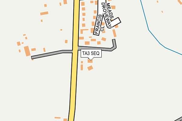 TA3 5EQ map - OS OpenMap – Local (Ordnance Survey)