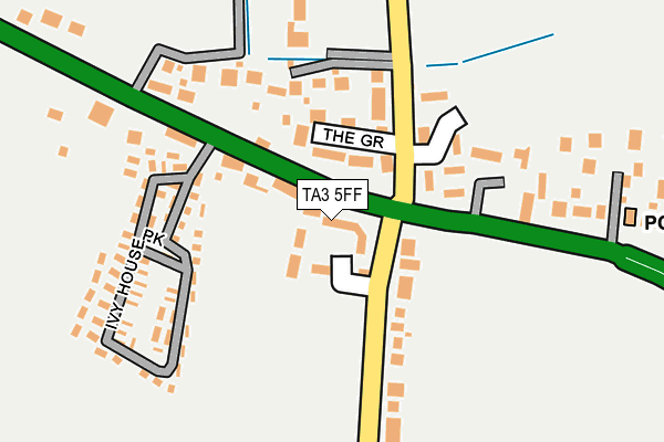 TA3 5FF map - OS OpenMap – Local (Ordnance Survey)