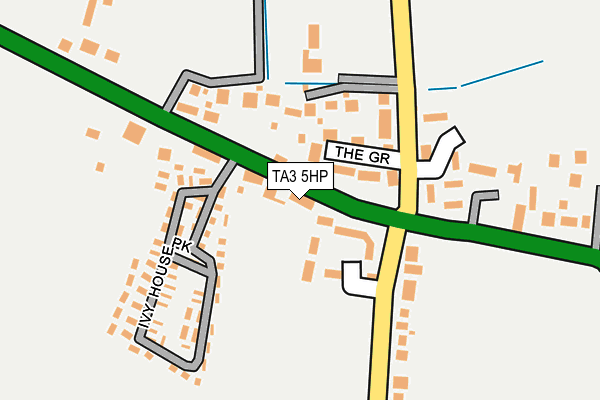 TA3 5HP map - OS OpenMap – Local (Ordnance Survey)