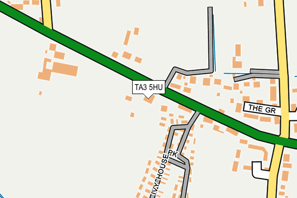 TA3 5HU map - OS OpenMap – Local (Ordnance Survey)