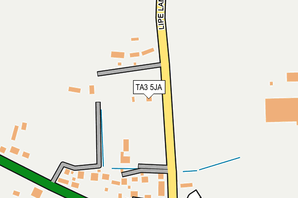 TA3 5JA map - OS OpenMap – Local (Ordnance Survey)