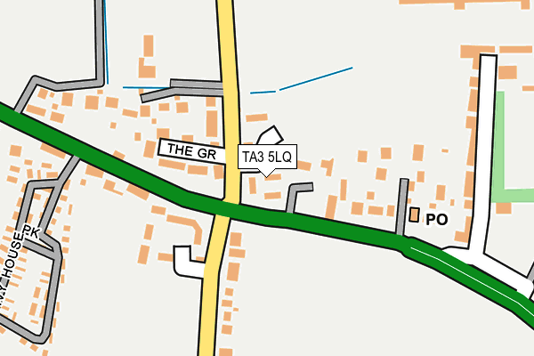 TA3 5LQ map - OS OpenMap – Local (Ordnance Survey)