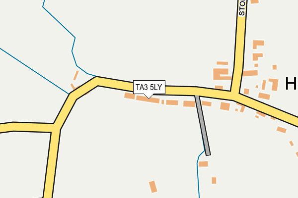 TA3 5LY map - OS OpenMap – Local (Ordnance Survey)