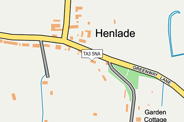 TA3 5NA map - OS OpenMap – Local (Ordnance Survey)