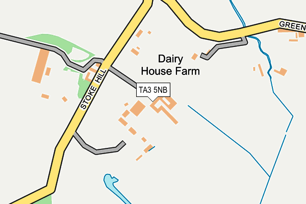 TA3 5NB map - OS OpenMap – Local (Ordnance Survey)