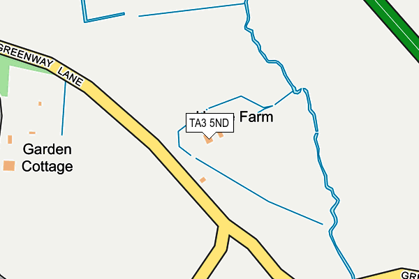 TA3 5ND map - OS OpenMap – Local (Ordnance Survey)