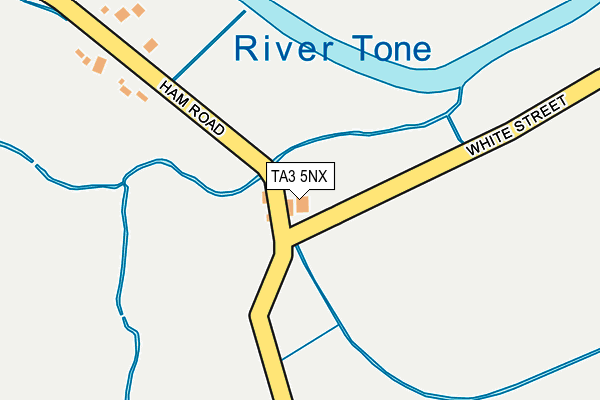 TA3 5NX map - OS OpenMap – Local (Ordnance Survey)