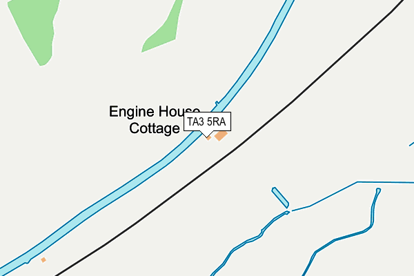 TA3 5RA map - OS OpenMap – Local (Ordnance Survey)