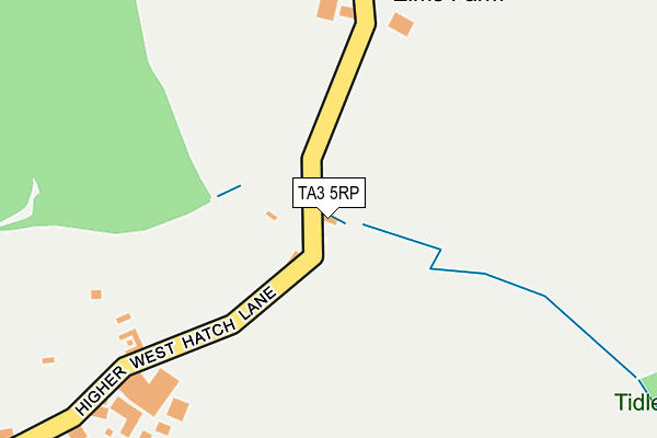 TA3 5RP map - OS OpenMap – Local (Ordnance Survey)