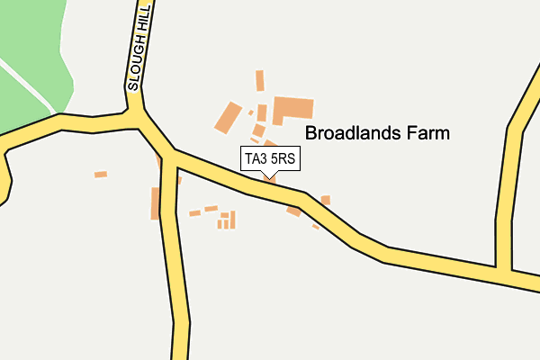 TA3 5RS map - OS OpenMap – Local (Ordnance Survey)