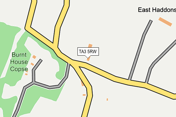 TA3 5RW map - OS OpenMap – Local (Ordnance Survey)