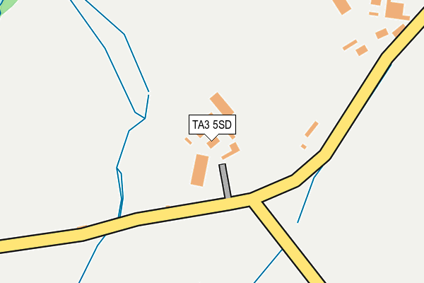 TA3 5SD map - OS OpenMap – Local (Ordnance Survey)