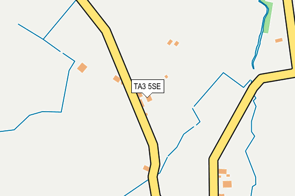 TA3 5SE map - OS OpenMap – Local (Ordnance Survey)