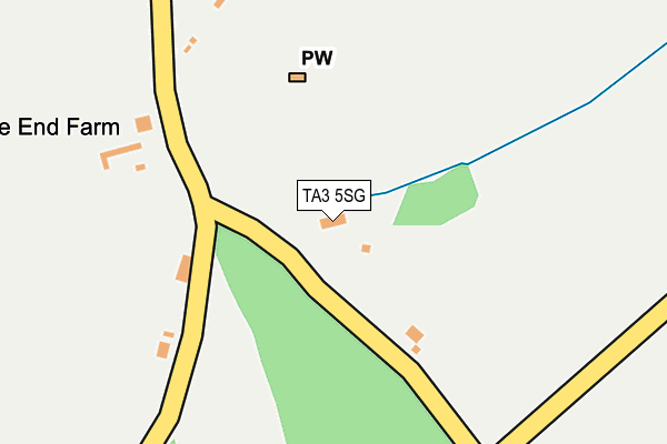 TA3 5SG map - OS OpenMap – Local (Ordnance Survey)
