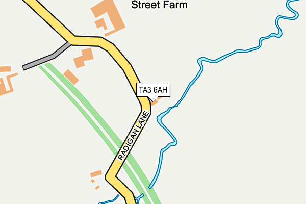 TA3 6AH map - OS OpenMap – Local (Ordnance Survey)