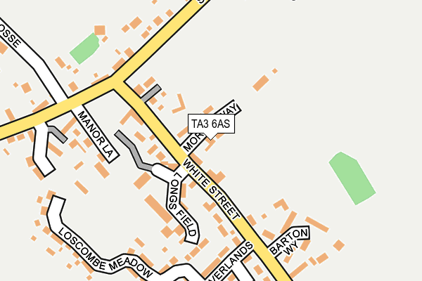 TA3 6AS map - OS OpenMap – Local (Ordnance Survey)