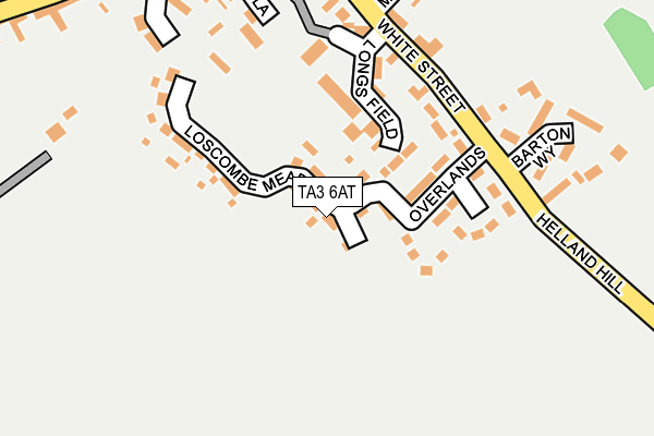 TA3 6AT map - OS OpenMap – Local (Ordnance Survey)