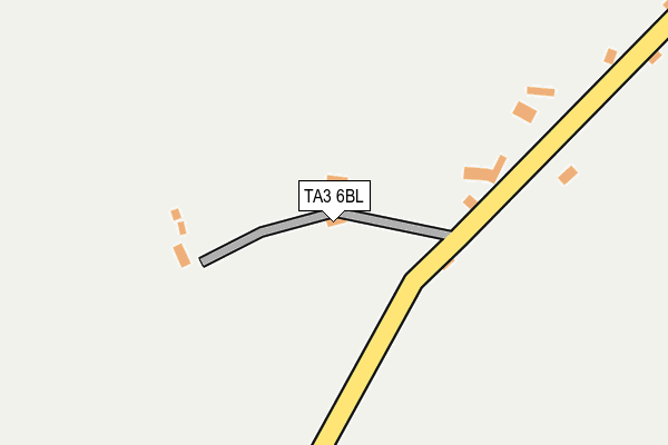 TA3 6BL map - OS OpenMap – Local (Ordnance Survey)