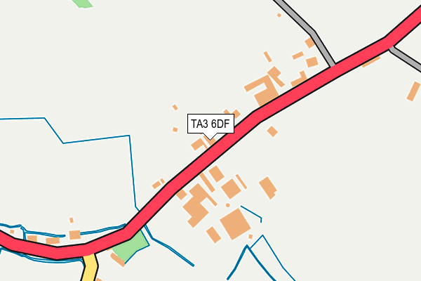 TA3 6DF map - OS OpenMap – Local (Ordnance Survey)