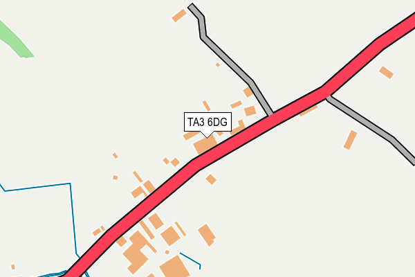 TA3 6DG map - OS OpenMap – Local (Ordnance Survey)