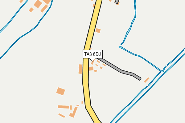 TA3 6DJ map - OS OpenMap – Local (Ordnance Survey)