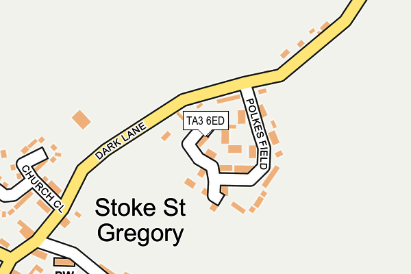 TA3 6ED map - OS OpenMap – Local (Ordnance Survey)