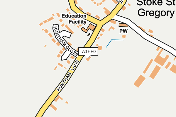 TA3 6EG map - OS OpenMap – Local (Ordnance Survey)